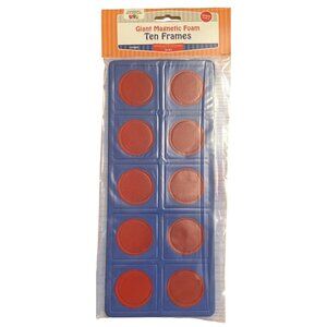 Giant Magnetic Foam Ten Frames Set With Disks Grades PreK-2
